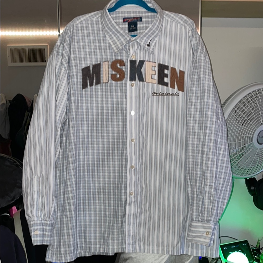 Miskeen Vintage Men's Striped Shirt in Size 5X